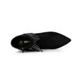 thumbnail image 4 of BLISSFUL STEP Women's Fringe Pointed Toe Stiletto Heel Ankle Boot Black 10, 4 of 6