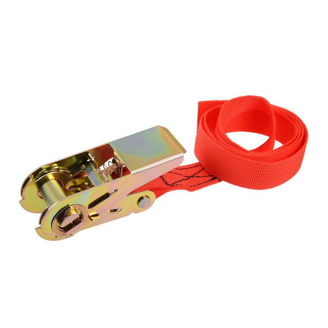 Correa de sujeción de trinquete Uxcell 1M x 25mm hasta 250Kg, Roja