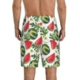 thumbnail image 3 of Gaeub Watermelons Printed Men's Short Pajama Pants, Lightweight Lounge & Sleep Bottoms Keep You Cool - Small, 3 of 9