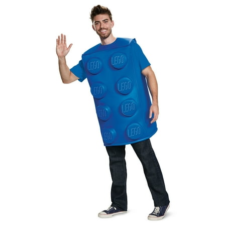Adult LEGO Blue Brick Costume Walmart