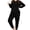 B1-Black, variant on Women's Plus Size 2 Piece Lounge Set Long Sleeve Top and Drawstring Jogger Pants Sweatsuit with Pockets