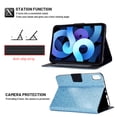 thumbnail image 5 of ELEHOLD for iPad Pro 11 Inch Case M4 (5th Generation) 2024 Released Case, Glitter Folio Stand Smart Cover Auto Wake/Sleep PU Leather Protective Cover,Blue, 5 of 7
