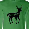 thumbnail image 4 of Inktastic Pennsylvania Black Deer Silhouette Long Sleeve T-Shirt, 4 of 5