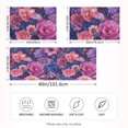 thumbnail image 2 of Yayeee Pillowcase Queen Size Set of 2 Satin Wrinkle Resistant Envelope Pillow Case, Vibrant Art Flowers, 2 of 8