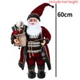 thumbnail image 1 of Muñeco de Papá Noel grande de 60 cm, muñeco de Navidad, figura de Papá Noel de escritorio, figura de Papá Noel, adorno de Navidad 2023, decoración navideña para el hogar, 1 of 5
