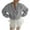 Gray, variant on CharmCyan Women's Round Neck Long Sleeve Cable Knit Cardigan Solid Color Loose Knit Cardigan Sweater Jacket Pink XL