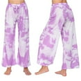 thumbnail image 2 of Wide Leg Pants for Women High Waist Drawstring Tie-Dye Pajama Pants Casual Loose Fit Yoga Workout Lounge Trousers, 2 of 7