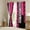 Blcak Pink, variant on Erosebridal Leopard Print Curtains Pack of 2 (38x45), Black Pink 30%-50% Black Out Curtains, Geometry Stripe Decor, Women