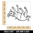 thumbnail image 2 of Fainting Goat Square Rubber Stamp Stamping Scrapbooking Crafting - Large 2.75in, 2 of 7
