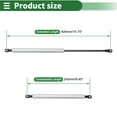 thumbnail image 4 of Unique Bargains 400mm Gas Struts 100N Gas Springs Silver Tone Carbon Steel 2 Pcs RV Car Toolbox Lid Storage Box Cover Cabinet Door Cover, 4 of 7
