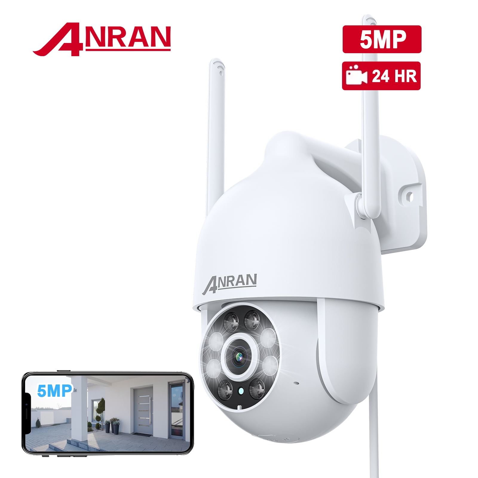 Security Camera Wireless WiFi, ANRAN 5MP Home Surveillance Cameras
