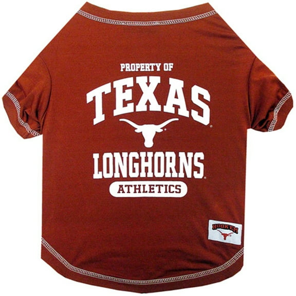 Pets First Collegiate Texas Longhorns Pet Dog T-Shirt in 5 Sizes - Large
