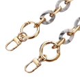 thumbnail image 3 of kusrkot Acrylic Alloy Bag Chain Strap Shoulder Strap Purse Making Accessories Detachable Gray 40cm, 3 of 9