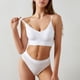 thumbnail image 2 of Conjunto de bragas y sujetador para mujer, lencería, ropa interior inalámbrica, sin espalda, cuello en V, cubierta 3/4 para deporte, 2 of 6