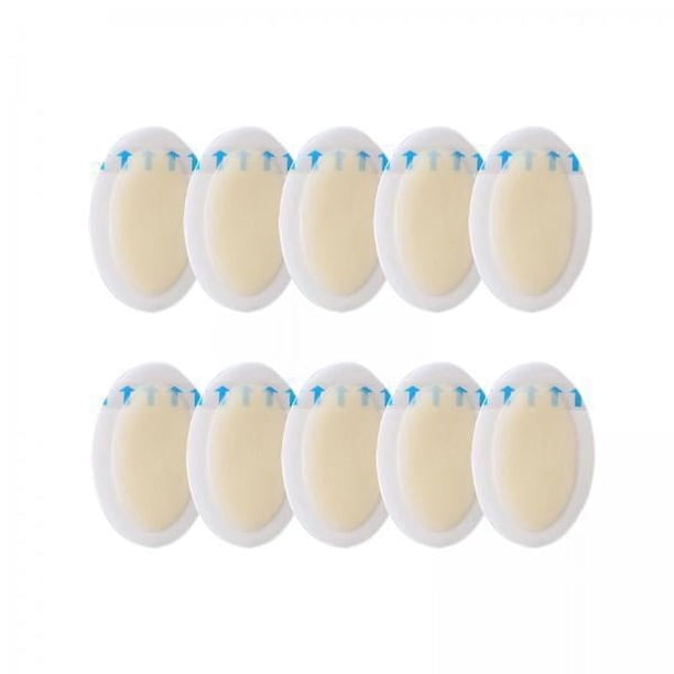 2x 10 Uds. Pegatinas Protectoras para El Talón, Almohadillas para s, Antidesgaste, Prevención de s, Forma Ovalada, Pegatinas de Protecci 2 piezas