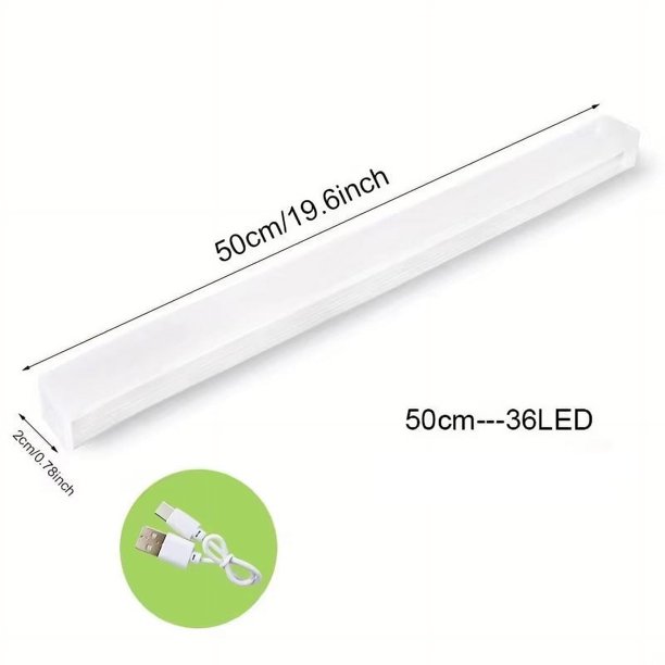 Luz LED nocturna inalámbrica con Sensor de movimiento, lámpara de noche recargable por USB para armario de cocina, lámpara de armario, retroiluminación de escalera