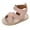 Pink, variant on Akiihool Sandals Girl Wide Girls and Toddlers' Freya Gladiator Sandal (Brown,5)