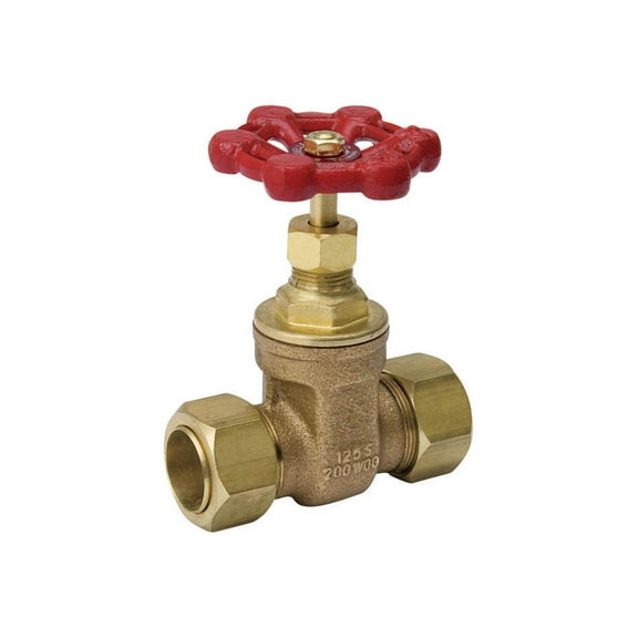 B&K ProLine 1/2 in. Comp x Comp Brass Gate Valve