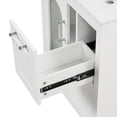 thumbnail image 2 of 24" Bathroom Vanity with Drop-In Sink | Overflow Feature to Avoid Water Spilling, Ideal for Bathroom | Solid Wood Frame, MDF and Moru Glass | Adjustable Shelf and Drawers for Storage, 2 of 7