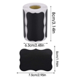 thumbnail image 5 of Blackboard Labels, 2 Rolls 300pcs Black Sticky Labels +2 Chalk Markers, Reusable Adhesive Labels, 5 of 5