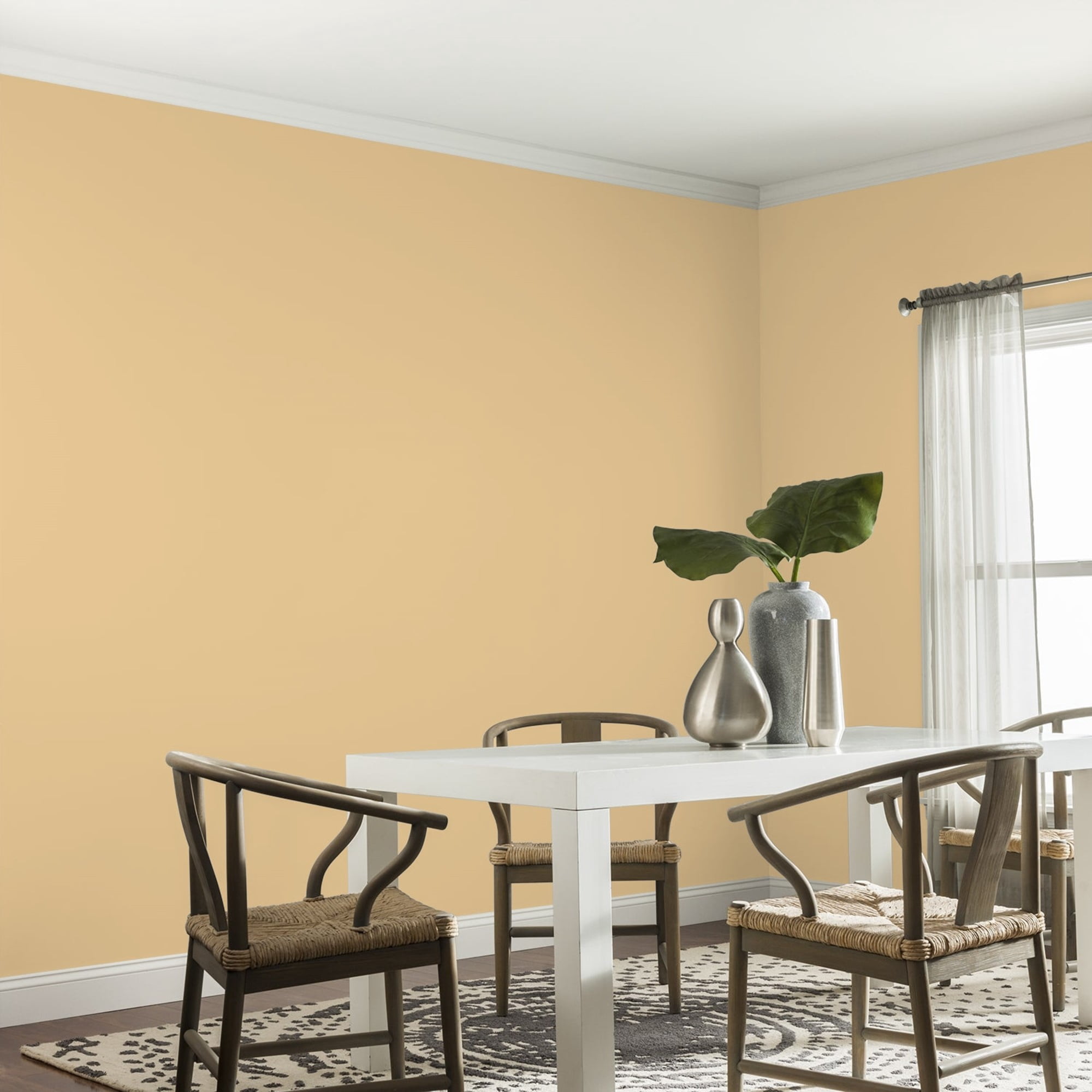 Glidden HEP Halo / Yellow, Eggshell Interior Paint with Primer, 1 Quart