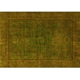 thumbnail image 1 of Ahgly Company Machine Washable Indoor Rectangle Abstract Yellow Modern Area Rugs, 8' x 12', 1 of 4