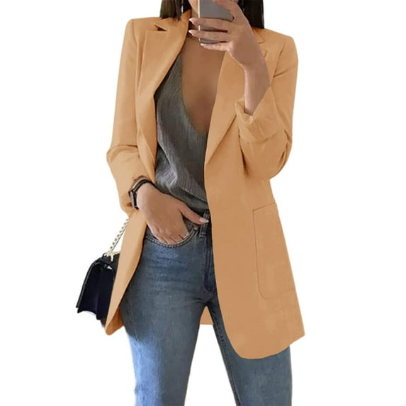 Sherrylily Womens Casual Blazers Open Front Work Office Jacket Blazer S-2XL