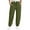 Army Green, variant on qucoqpe Women’s Pleated Sweatpants with Pockets Loose Fitting Elastic Waist Casual Joggers Solid Color Wide Leg Trousers