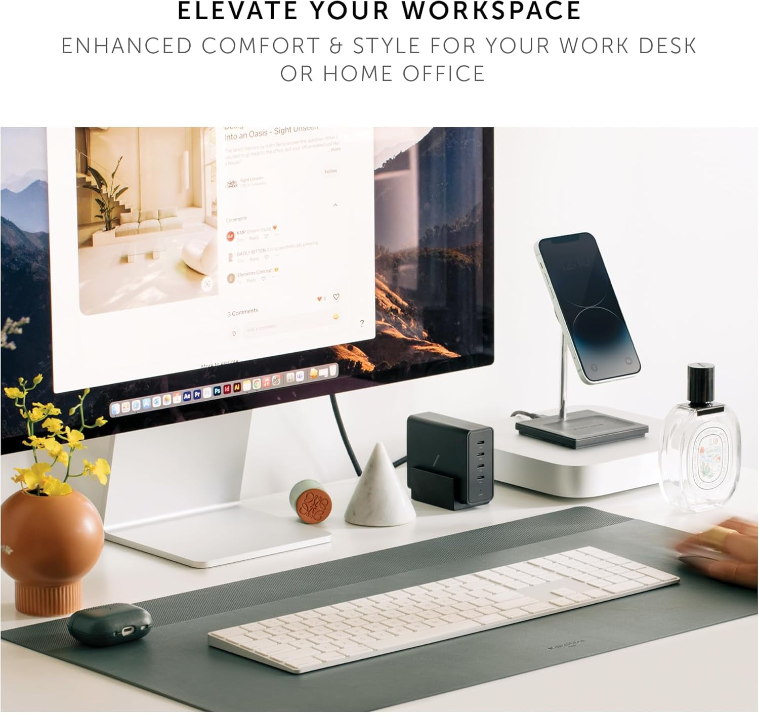 Native Union Desk Mat – Water-Resistant Dual-Sided Desk Pad for Office or Home – Easy to Clean