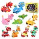 thumbnail image 2 of Juego de 9 figuras de acción de Min Gogo Dino Deformation Robot a Dinosaur, transformables en coches, aviones, lanchas y grúas, 2 of 4