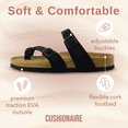 thumbnail image 4 of Cushionaire Women's Luna Cork Footbed Sandals with +Comfort, Wide Widths Available, 4 of 9