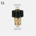 thumbnail image 3 of Brass Copper Adapter for High Pressure Washer Foam Lance Generator Water Gun Soap Foamer M22 * 1.5mm for Car Washer Male Thread, 3 of 5