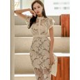 thumbnail image 2 of H Han Queen-Vestidos Vintage para mujer, ropa de trabajo Simple y elegante, Bodycon de oficina, Vestidos de tubo informales de encaje, gran oferta, Verano, 2 of 5