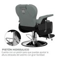 thumbnail image 5 of Sillón Barbero Onof  BC-001 Hidráulico Silla Estética Color Gris Oscuro, 5 of 5