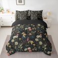 thumbnail image 2 of jejeloiu Rustic Botanical Floral 7 Pieces Bedding Comforter Set,Wild Mushroom Full Bedding Set For Adults Reversible, 2 of 8