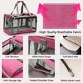 thumbnail image 2 of Pet Carrier for Large and Medium Cats up to 25 Lbs,Soft-Sided Pet Carrier for Big Medium Cats and Puppy Dog Carriers Cat Carriers,TSA Airline Approved Pet Privacy Protection Travel Carrier - Pink, 2 of 8