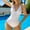 White, variant on Generic Women One Piece Swimsuit Adjustable Spaghetti Strap Cross Back Slimming Bathing Suit V Neck Athletic Beachwear