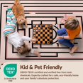 thumbnail image 4 of Design&I 5'x7' Ultra Soft Area Rug, Pink Geometric Abstract Concentric Maze Interlocking Mosaic Border None Fluffy Washable Non Shedding for Bedroom Living Room Home Office, 4 of 7