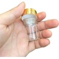thumbnail image 4 of ABCISI 12units Empty Jars Glass Bottle with Aluminium Golden Lid Color Screw Cap 15ml Sealed liquid Food Gift Container (12, 15ML-Golden Lid), 4 of 15