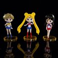 thumbnail image 4 of 6pcs/set Sailor Moon Figures Anime Statue Model Toys Action Figure Toy, 4 of 6