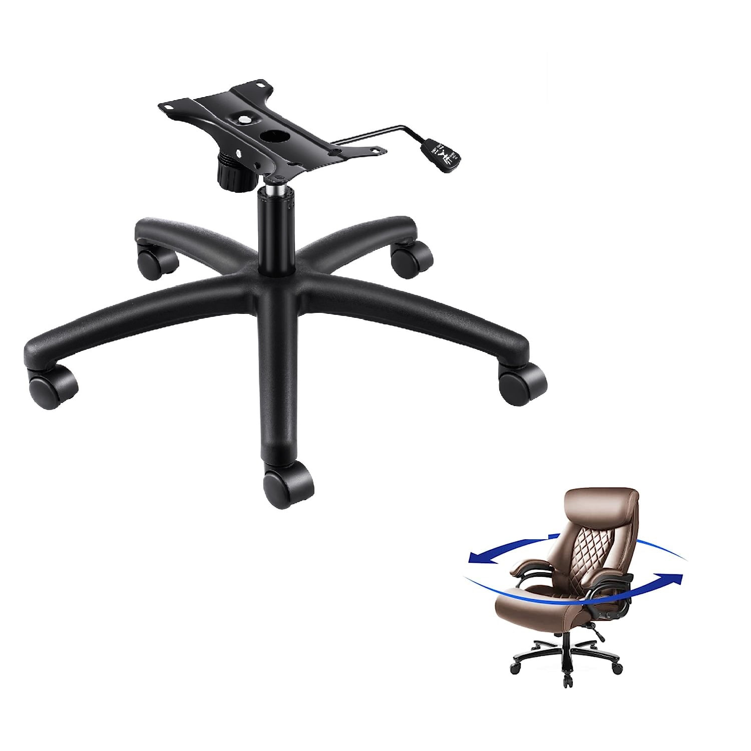 Revolving chair wheel base sale