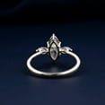 thumbnail image 4 of solitaire jewels 1.5CT 3 stone Marquise Moissanite Engagement Ring For Women, 10K White Gold, 4 of 5