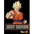 thumbnail image 2 of Dragon Ball Super Goku Just Saiyan Boy's Black T-shirt-Large, 2 of 4