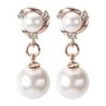 thumbnail image 2 of Fiaya Women Simple Fashion Studs, Creative Pearl Earrings for Women, Jewelry Gifts for Daughter Sister (B), 2 of 4