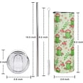 thumbnail image 2 of Frog Gifts for Women,Cute Green Kawaii Frog Mushroom 20 Oz Tumbler with Lid and Straw,Kawaii Frog Stuff/Decor/Accessories/Things, 2 of 6