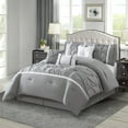 thumbnail image 2 of Nanshing  Regala 7 Piece Minimalist Pinch Pleat Comforter Set Grey King Modern & Contemporary, Traditional, 2 of 5