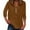 Coffee Shirts, variant on CAIVO Women's Shirts Solid Color V Neck Button Up 3/4 Sleeve Tops Summer Blouse Holiday Back To School Dailywear