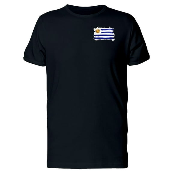 Paint Of The Flag Of Uruguay T-Shirt Men -Image by Shutterstock, Male Small