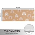 thumbnail image 5 of Kitchen Rugs Sets Of 2,Brown Boho Bohemia Rainbow Hearts Pattern Anti Fatigue Kitchen Mat Rugs Non Slip Washable,Decorative Kitchen Floor Mats for Kitchen,Sink,Laundry,17"X47", 5 of 5