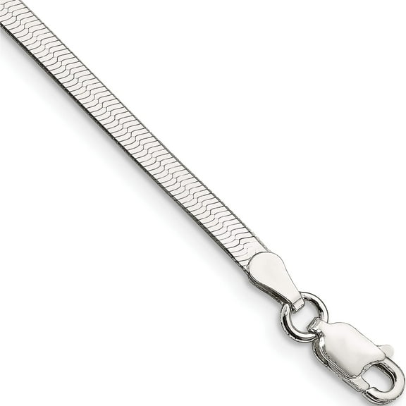 Sterling Silver 3mm Magic Herringbone Chain (7 X 3) Made In Italy qhb035-7